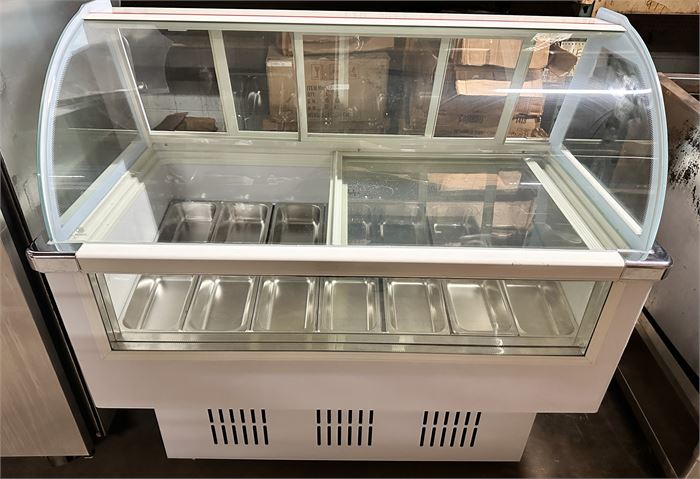 NEW***14 Pans Gelato / Ice Cream Freezer Display Case