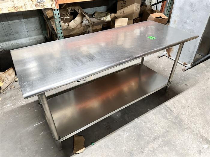 100% Stainless Table 72" X 30"